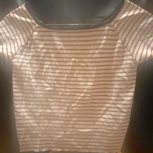 PRIMA Urban Outfitters Women's Cream and Black Blouse